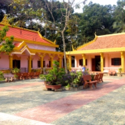 A beautiful Khmer school in Tra Vinh, home to many young Monks