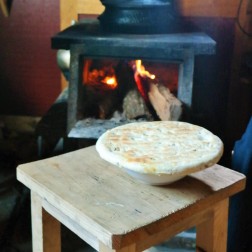 Homemade Tibetan bread from our guest house in Yubeng, China